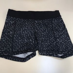 Printed Lululemon Compression Shorts